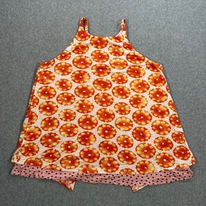 Porridge Anthropologie Mixed Print Swing Tank Top Women's Small Polka Dot Flower